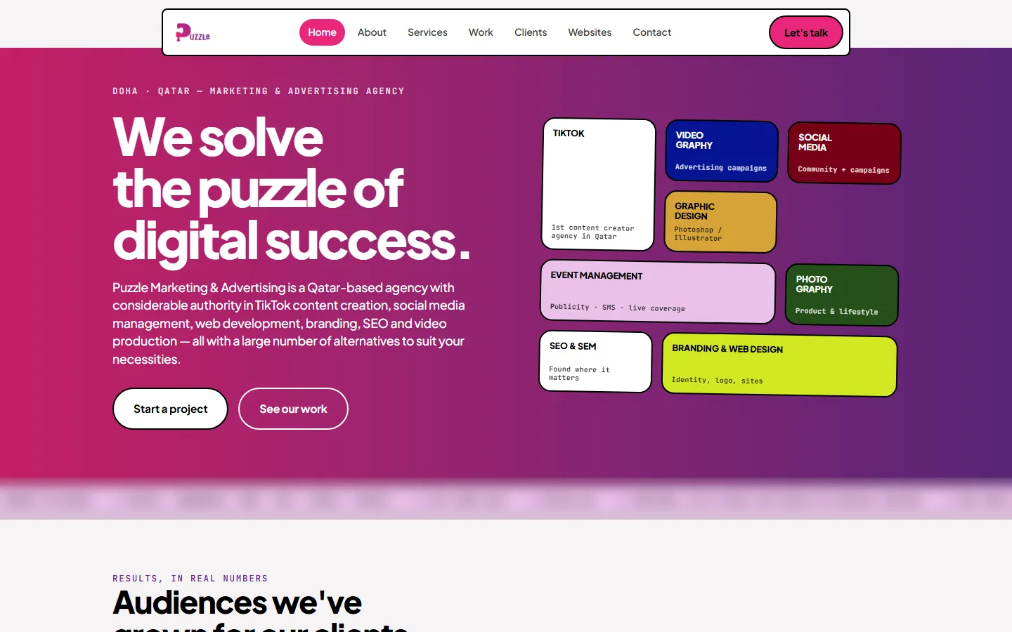 Puzzle Marketing — agency website