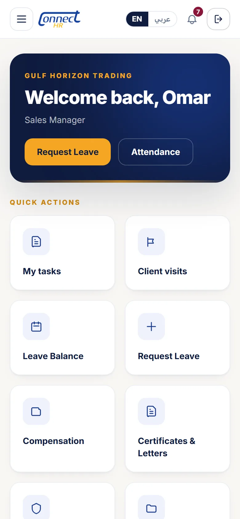 Everything an employee needs, one tap away