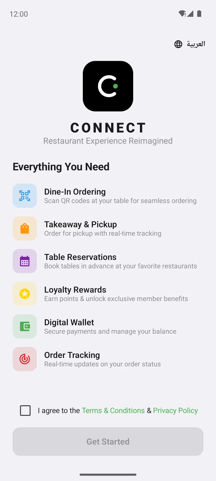 Order, book and earn — in one app